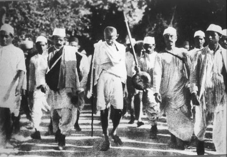 Gandhi on the Salt March